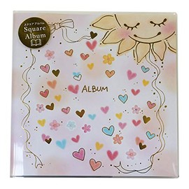 Closed Pin Mon Album Square Sun and Heart PA14470
