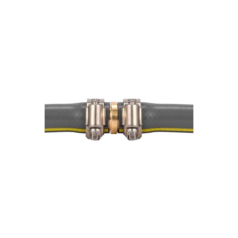 Garden Hose Repair Kit - 6 Pack Connectors with Clamps