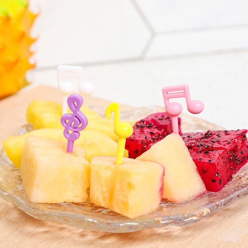BWESOO 8 Pcs Fun Bento Picks Set, Plastic Bento Picks,