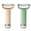 Potato Peeler, 420 Stainless Steel Blade, Non-Slip Handle, 2-Pack