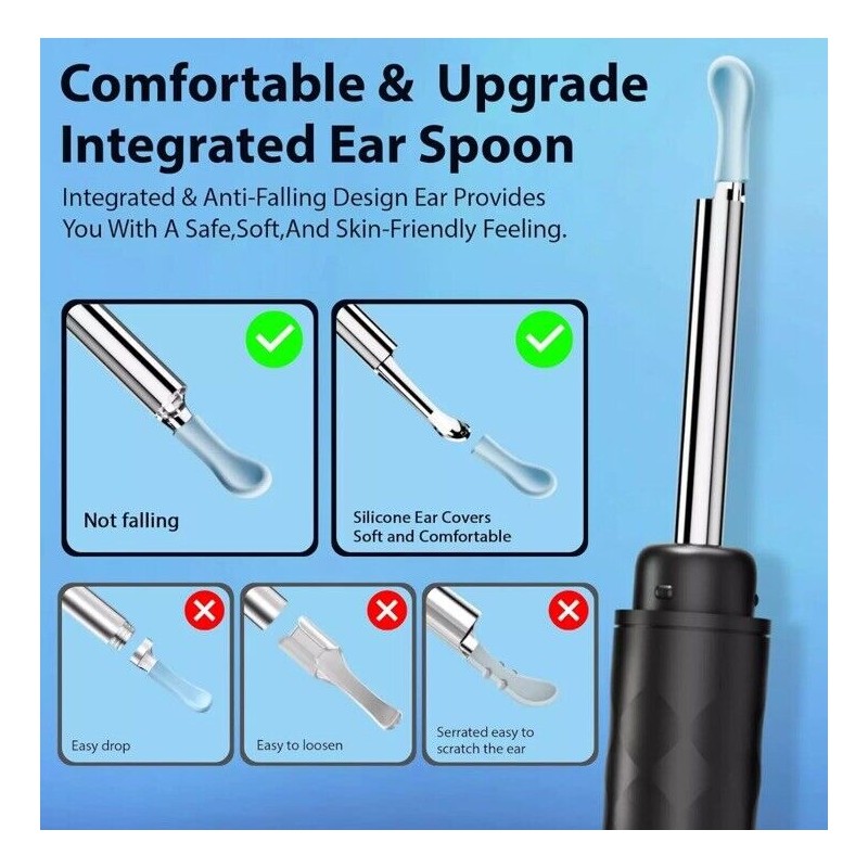 JEGOAT Ear Wax Removal, EarWax Removal Tool with 1296P HD