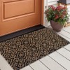 NACH Mosaic Pattern Entryway Door Mat, 100% Coconut Coir Doormat,