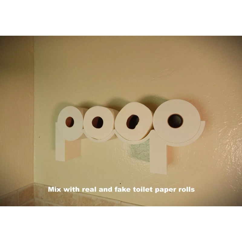 3D Printed The POOP - Toilet Paper Holder, Functional and