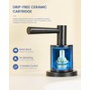 FELIXBATH Bathroom Faucet with Sprayer, Matte Black Bathroom Faucet 3