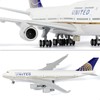 QIYUMOKE 1/240 747 for United Resin Airplane Model with Display