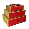 Emartbuy Set of 3 Rigid Luxury Rectangle Presentation Gift Box,