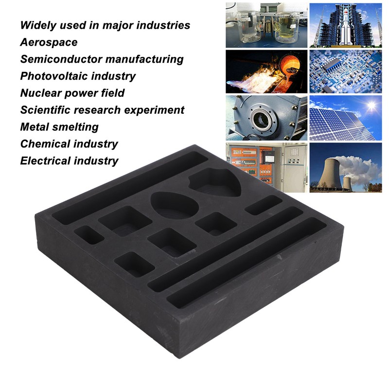 Graphite Ingot Mold for Metal Casting 11 Holes Easy Demoulding