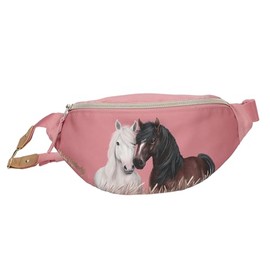 Depesche Miss Melody Dusty Rose 13188 Small Crossbody Bag in Dusky Pink with Horse Motif, Shoulder Bag with Adjustable Shoulder Strap, multicoloured, Miss Melody Dusty Rose