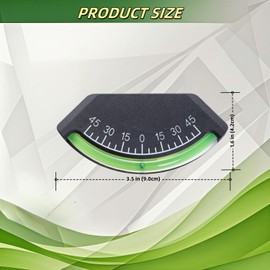 RV Level-Graduated Scale Stick On Leveling System,High Visibility brass ballfor Off-Road Vehicle, Jeep, Truck, RV, Camper, Trailer, or Boat Adhesive Mounted Level 2 Pcs 0-45°