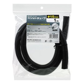 ELPA SR-150PD Slit Tube Wire 3.3 ft (1 m) Inner Diameter 0.6 inch (15.2 mm) Black