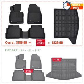 DiffCar for 2017 2018 2019 2020 2021 2022 2023 Mazda CX5 Floor Mats & Cargo Liner, Mazda CX-5 Floor Mats, Waterproof XPE Mazda CX5 All Weather Floor Mats 2023, 2017-2023 Mazda CX5 Accessories 2023