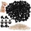 100pcs 12mm DIY Plastic Safety Eyes and 100pcs Washers Dolls