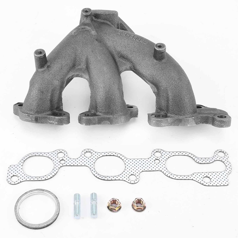 A-Premium Rear Engine Exhaust Manifold Kit W/Gasket & Studs &