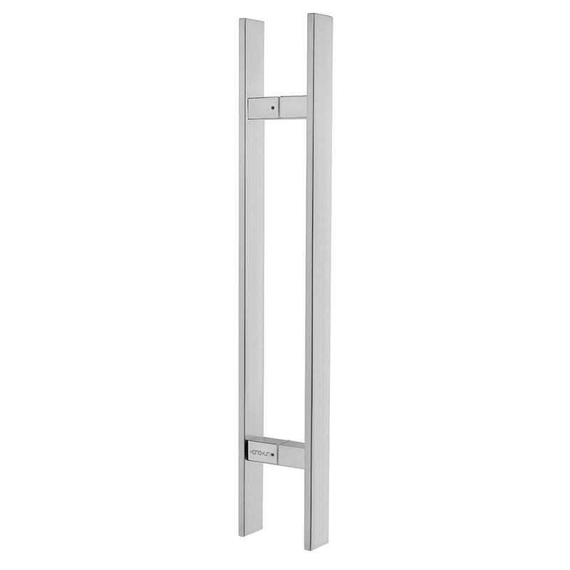 HONGYUN 48-Inch Long Square Door Pull Handle with Solid Standoffs,