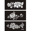 Kotbs 6 Sheets Henna Lotus Tattoo Templates Temporary Tattoo Stencils