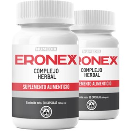 ERONEX (2 Frascos) - Suplemento Alimenticio - L-Arginina y Zinc