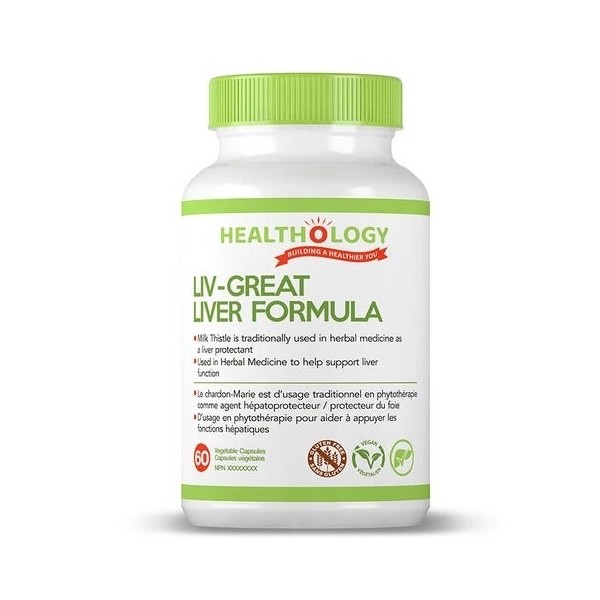 Healthology Liv-Great Liver Formula 60 Veggie Caps