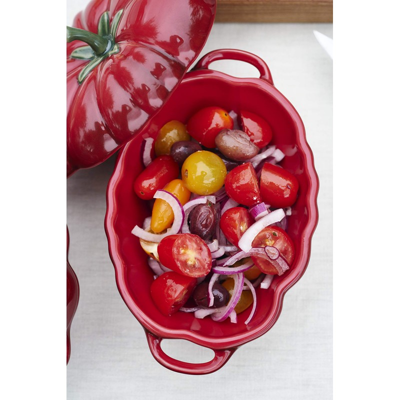 staub 40511-855 Tomato Cocotte 40511-855 Tomato Cocotte 40511-855 Ceramic Cocotte