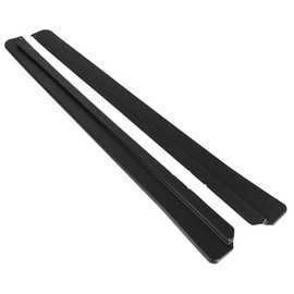 IKON MOTORSPORTS, Side Skirts Compatible With 1990-1997 Mazda Miata, FD Style Unpainted Black Rocker Panel Bottom Line Underbody Lip PP Polypropylene, 1992 1993 1995 1996