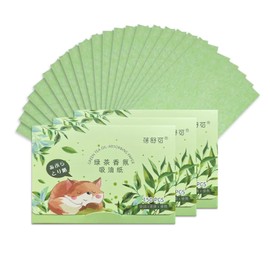 Pack of 450 Face Blotting Paper, Oil Control Paper, Blotting Paper for Oily Skin Care, Natural Blotting Paper Face, for Men and Women, Oily Skin, Green