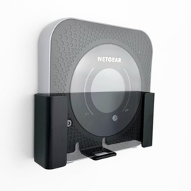 Router Mount for Netgear Nighthawk M1 Mobile Router (MR1100) Metal - Wall Mounted, Glue or Screw, Metal Holder for Netgear MR1100, Ideal for Camping and Home