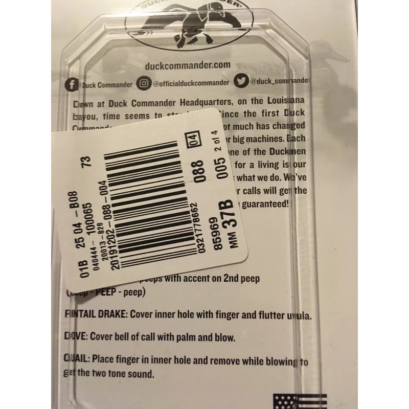 Duck Commander Free Shipping 6 in 1 Pintail Wigeon Duck