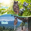 Owl to Keep Birds Way, 4 Pieces Reflective Bird Deterrent