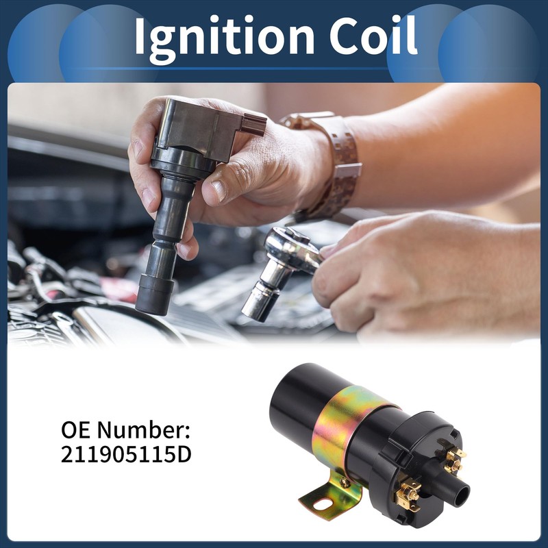 Hihaha Ignition Coil Ignition Coil Pack No.211905115D for Volkswagen Passat