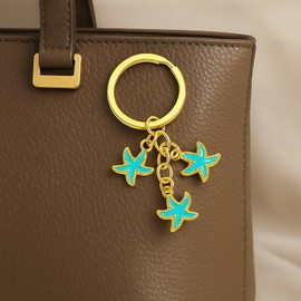 Starfish Keychain – Stylish Bag Charms, Cute Key Chain for Handbags, Car Key Chains for Women, Cute Keychains Gift for women man
