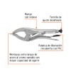 Truper PPT-10A, Pinza de presión 10", mordaza ancha
