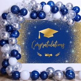 Mocsicka Congratulate Graduation Backdrop Class of 2024 Golden Glitter Bokeh Spots Photography Background Vinyl Graduation Cap Design Gold Dots Decorations Photo Studio Booth Props (Gold, 10x7ft)