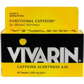 Vivarin Vivarin Alertness Aid Tablets 40 Count 200mg Tablets (4 Pack)