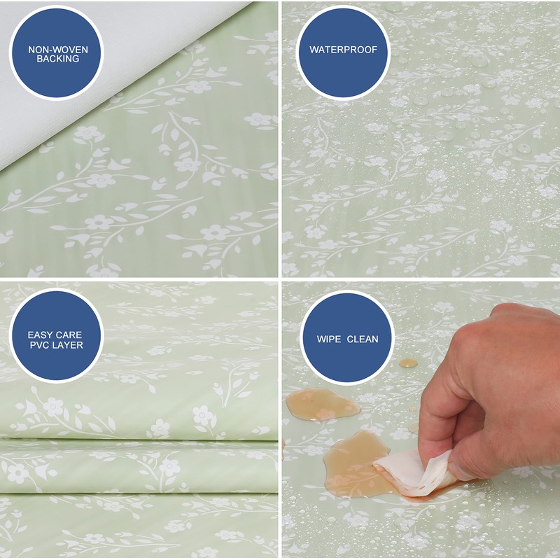 Home Direct Rectangular Oilcloth PVC Wipe Clean Tablecloth Table Cover