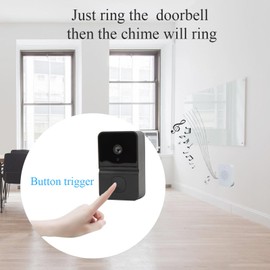 Smart Doorbell with Video Call, Clear Microphone, Wide Angle Lens, Night, 1080P HD,Storage, 2-Way Audio, for iOS for Android, 2.4GHZ WiFi Applicable
