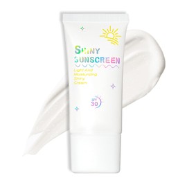 Prreal Sunscreen SPF 30 Glitter Sunscreen Pearlescent Brightening Shimmer Sunscreen, Moisturizing Refreshing Glow sunscreen, Lightweight and Breathable Skin-friendly Sparkle Sunscreen