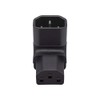 CY Adapter IEC Male C14 to Down Angled 90 Degree