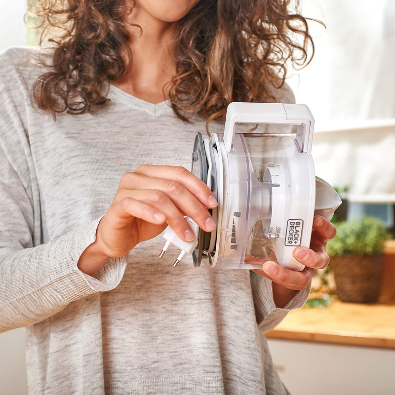 Black+Decker - BXCJ25E Citrus Juicer, 25, Plastic, 350 ml, White