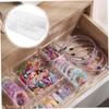 FUNOMOCYA Versatile Acrylic Drawer Organizers Set 3 Trays for Desk