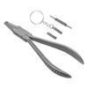 Baluue 2pcs Glasses Pincer Repair Tool Glasses Pliers Bent Nose
