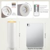Raycare 2Pcs 4'' X 12'' Large Waterproof Outdoor Flameless Candle,