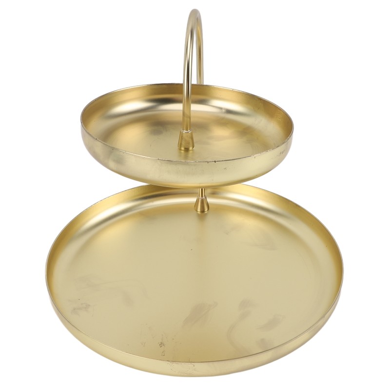 2 Tier Jewelry Tray Elegant Simple Sturdy Stable Metal Multi