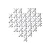 Umbra Cross Stitch Wall Decor, White