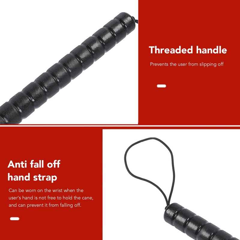 CYSFETENA 4 Sections Blindenstock, Nahtlose Aluminiumlegierungs Spazierstock, Tragbare Klappbarer Aluminium