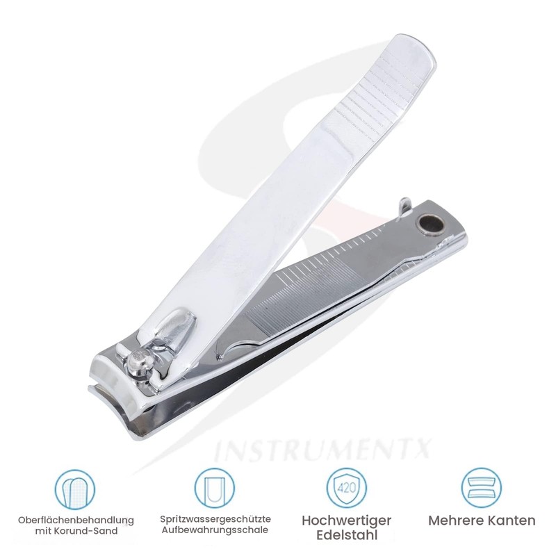 SS INSTRUMENTX Heavy Duty Stainless Steel Nail Clippers for Men