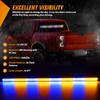 Nilight 144LED Traffic Advisor Strobe Light Bar with Controller Amber