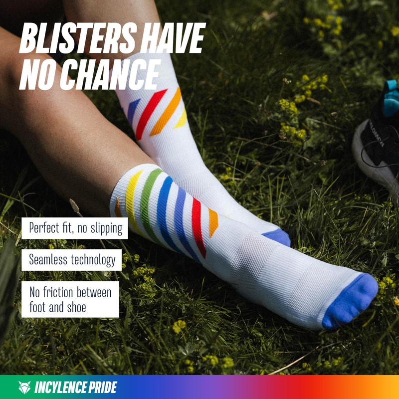INCYLENCE Pride Running Socks for Men and Women, Breathable Running