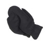 Harrys-Collection Men's Lambskin Mittens with Elastic Band, black