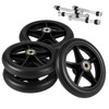 4 Pack Replacement Wheelchair Wheels 6 Inch Universal Anti-Slip Wheelchair
