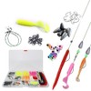 Taicols 114-teiliges Angelköder-Set, weiche Köder, Spinnerbaits, Kunststoff-Würmer und Haken zum