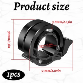 Bicycle Bell, Bicycle Bell, Mountain Bike, Aluminium Alloy 90 dB Bicycle Bell, Road Bike Bell, Bicycle Bell Loud, Bicycle Bell - Black